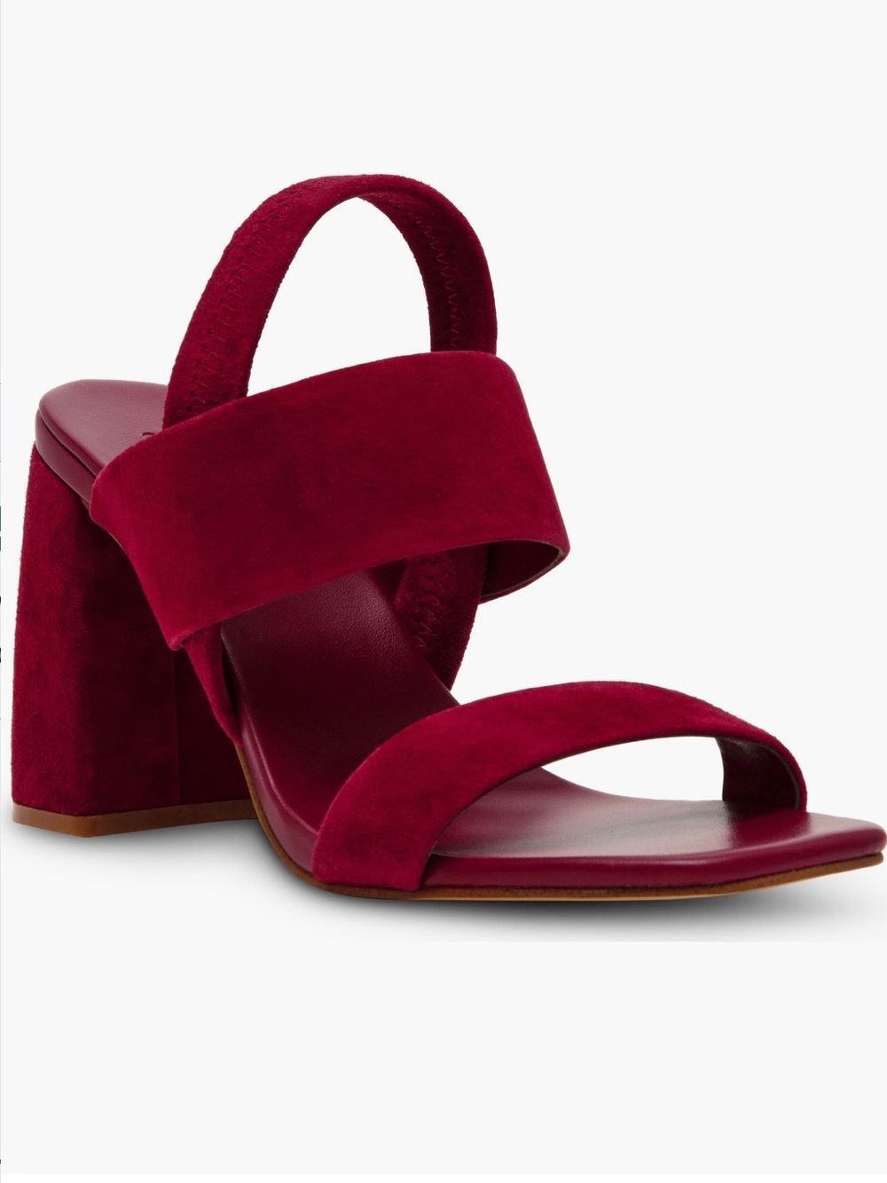 Steve Madden Marbell burgundy Suede Block Heel